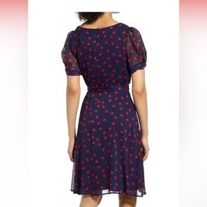 Polka Dot Chiffon Dress